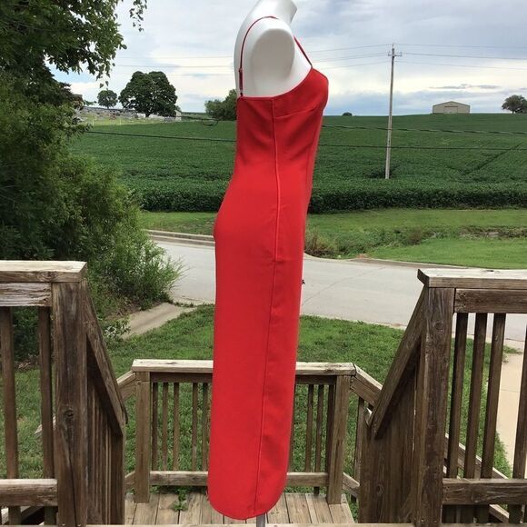 Likely Red Keela Flowy Maxi Sweetheart Neckline Gown Asymmetric Hem New Size 6 - Picture 3 of 13